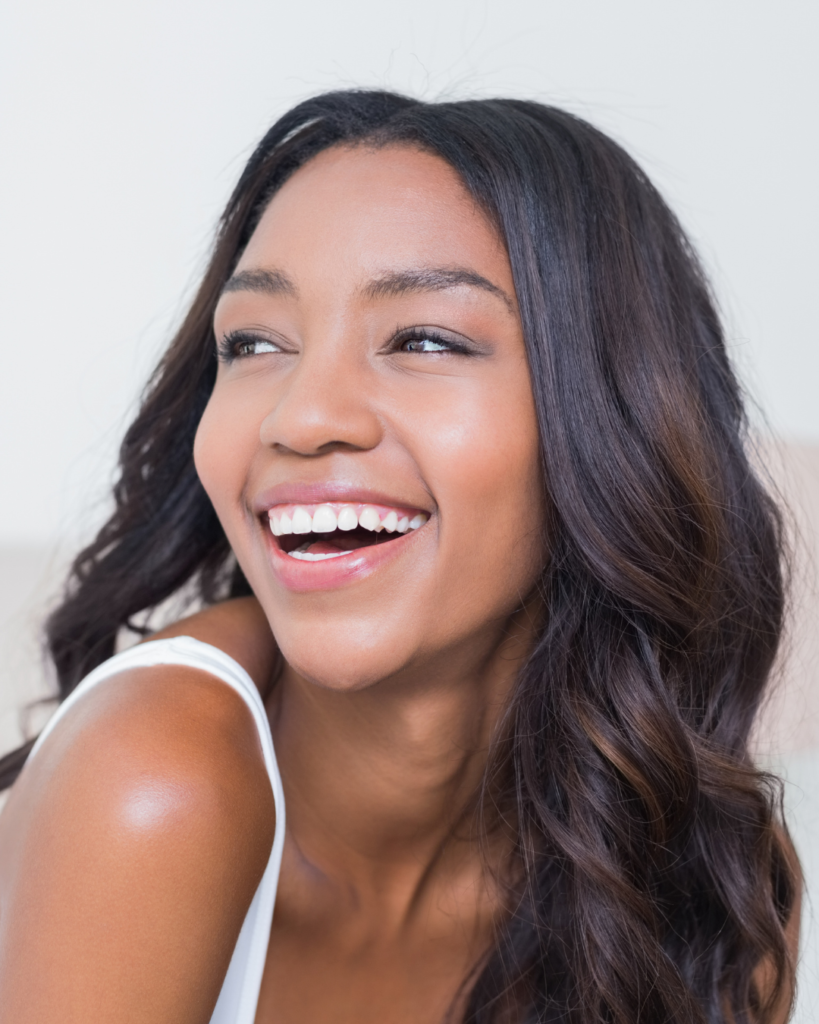 young woman smiling