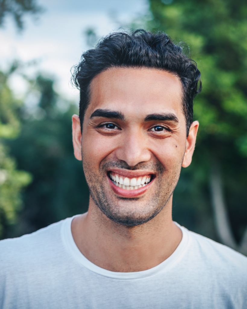 man smiling